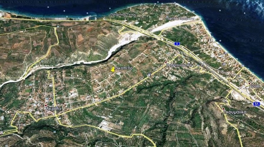 Οικόπεδο 870 τ.μ., Προς πώληση, Ακράτα - 2